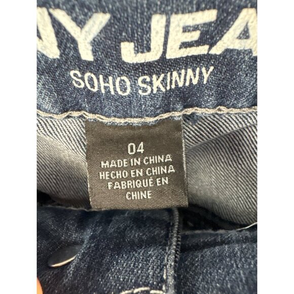 DKNY Jeans Soho Skinny Mid-Rise Denim Womens Size 4 - Picture 4 of 6